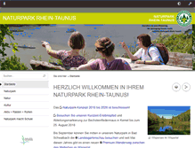 Tablet Screenshot of naturpark-rhein-taunus.de